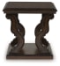 Maylee - Dark Brown - Square End Table