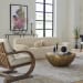 Abide - Rounded Sheepskin Sofa - Beige