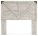 Shawburn - Whitewash - Full Crossbuck Panel Headboard