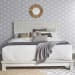 Modern Farmhouse - 4 Piece Bedroom Set (King Platform Bed, Dresser & Mirror, Nightstand) - White