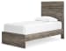 Ralinksi - Gray - Twin Panel Bed