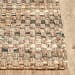 Jute Favorites - 1' x 1' Panama Rug - Natural/Ivory/Gray