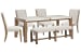 Plum Creek - Rectangular Dining Table With 4 Upholstered Side Chairs And Bench - Sierra Brown