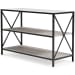 Bayflynn - White / Black - Bookcase - 2 Fixed Shelves