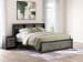 Broachmyn - King Lighted Bookcase Panel Bed - Black / Gray