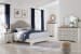 Brollyn - White / Brown / Beige - 6 Pc. - Dresser, Mirror, California King Upholstered Panel Bed, 2 Nightstands