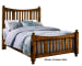 Maple Road Cal. King Slat Poster Bed with Slat Poster Footboard Antique Amish
