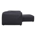 Form - Nook Modular Leather Sectional - Vantage Black