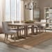 Proximity Place - Alternate 7 Piece Double Pedestal Table Set - Brown