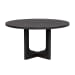 Waterfall - Round Dining Table - Deep Ebony