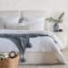 Colmar - King Quilt Collection - Ivory / White