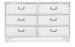 Charleston - Six-Drawer Dresser - White