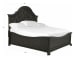 Bellamy - Complete Queen Shaped Panel Bed - Peppercorn