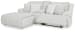 Top Tier - Alloy - 3-Piece Reclining Sectional Sofa With Laf Chaise
