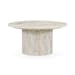 Amberly - Marble Round Coffee Table - Gray