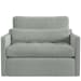 Slope - Tufted Swivel Chair-And-A-Half - Criss Cross Sea Salt
