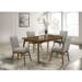 Malibu - 5 Piece Standard Height Dining Set (Rectangular Table And Four Chairs)- Walnut