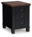 Wildenauer - Chair Side End Table - Brown / Black