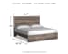 Ralinksi - King Panel Bed - Gray