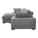 Plunge - Fabric Sectional - Gray