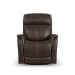 View - Power Swivel Recliner With Power Headrest - Dark Brown