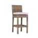 Havana - Counter Stool, With Self Welt - Canvas Flax / Dark Brown