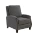 Melrose - Push Thru The Arm Recliner - Dark Gray
