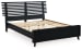 Danziar - Black - Queen Slat Panel Bed