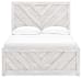 Cayboni - Whitewash - Full Panel Bed
