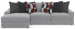 Arlo - 2 Piece Oversized Sofa Chaise (LSF Chaise) - Oyster
