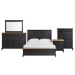 Montrose - King Storage 5 Piece Bedroom Set - Espresso & Brown