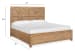 Coventry - King Panel Bed - Honey Wheat