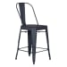 Vintage Series - Bow Back Counter Chair - Navy