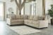 Lucina - Beige - Left Arm Facing Sofa 3 Pc Sectional