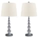 Joaquin - Clear / Silver Finish - Crystal Table Lamp (Set of 2)