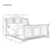 Cameron - Cherry Queen Sleigh Bed