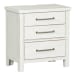 Modern Farmhouse - 3 Drawer Nightstand - White