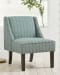 Janesley - Teal/cream - Accent Chair