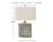 Deondra - Gray - Metal Table Lamp 