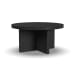 Waterfall - Round Coffee Table - Black