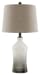 Nollie - Gray - Glass Table Lamp (Set of 2)