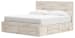 Lawroy - Light Natural - King Panel Bed With Storage Footboard And 2 Under Bed Storage Units