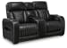 Boyington - Power Reclining Loveseat with Console/ Adj Headrest - Black