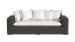 Cabo - Loveseat - Dark Gray / White