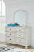 Robbinsdale - Antique White - 5 Pc. - Dresser, Mirror, Full Sleigh Storage Bed