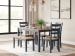 Gesthaven - Dining Room Table Set (Set of 6) - Natural / Blue