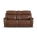 Walker - Power Reclining Loveseat With Console, Power Headrest & Lumbar - Light Brown