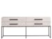 Dwell - Metal Base Console - River Rock