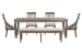 Lancaster - Extendable Rectangular Dining Table With 2 Side Chairs, 2 Host Chairs And Bench - Dovetail Gray