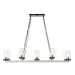 Edgecomb - 10 Light Indoor-Outdoor Chandelier - Black / Gray